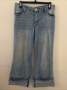 Kut from the Kloth Faded Blue High-Rise Jeans